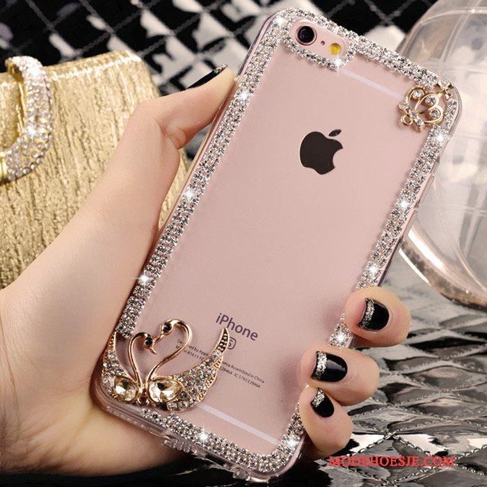 Hoesje iPhone 4/4s Strass Kristal Mooie, Hoes iPhone 4/4s Roze Trend