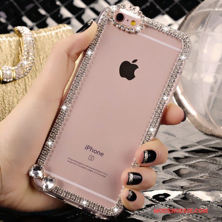 Hoesje iPhone 4/4s Strass Kristal Mooie, Hoes iPhone 4/4s Roze Trend