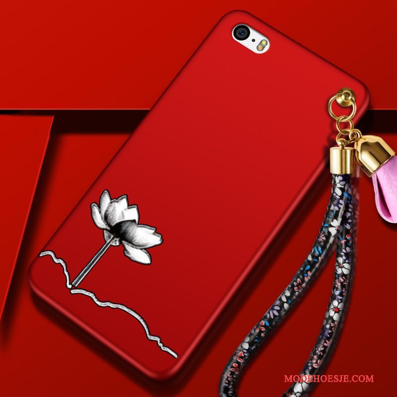 Hoesje iPhone 4/4s Zakken Anti-fall Zwart, Hoes iPhone 4/4s Siliconen Hanger Schrobben