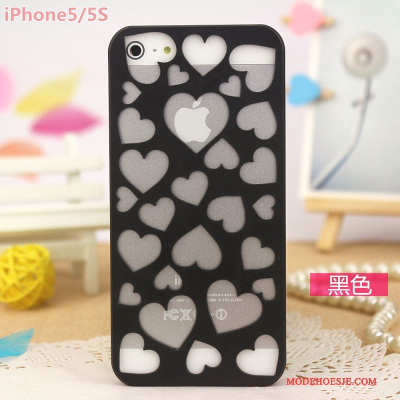 Hoesje iPhone 5/5s Bescherming Geel Snijwerk, Hoes iPhone 5/5s Telefoon Lichte En Dun