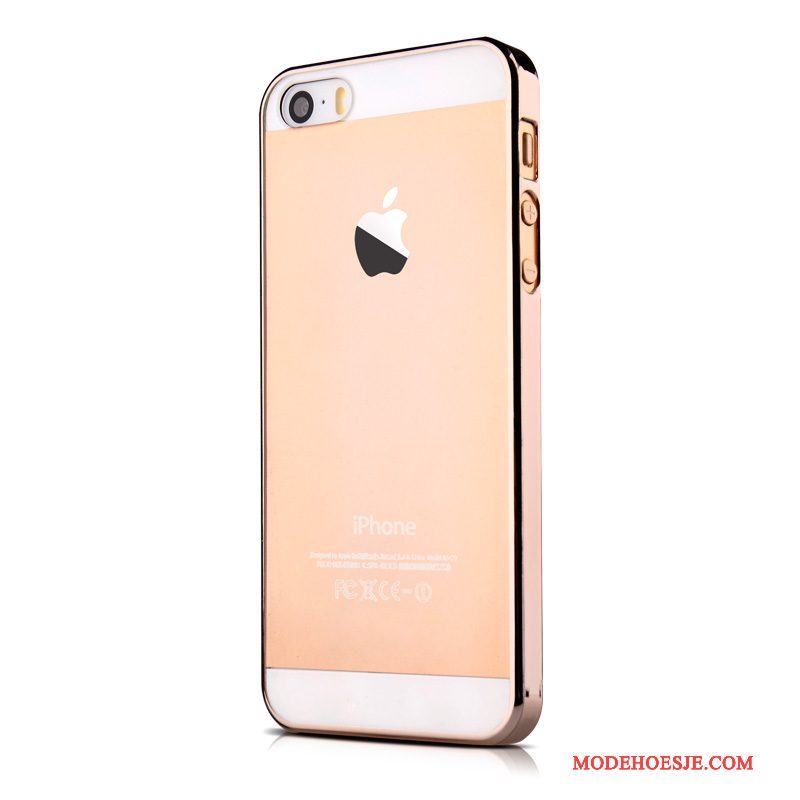 Hoesje iPhone 5/5s Bescherming Omlijsting Anti-fall, Hoes iPhone 5/5s Telefoon Blauw