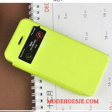 Hoesje iPhone 5/5s Bescherming Telefoon Anti-fall, Hoes iPhone 5/5s Siliconen Groen