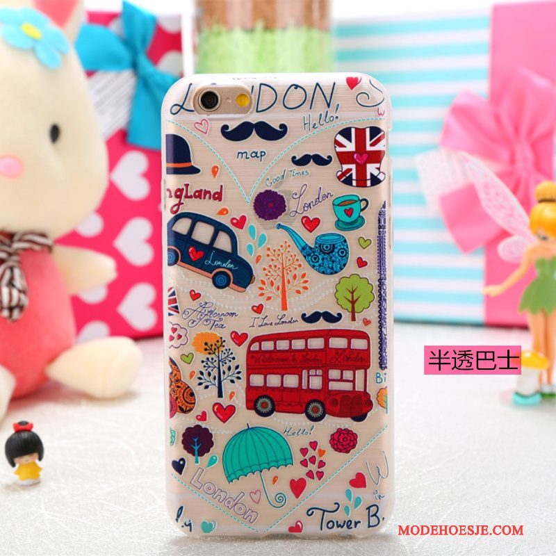 Hoesje iPhone 5/5s Kleur Mooietelefoon, Hoes iPhone 5/5s Spotprent Doorzichtig