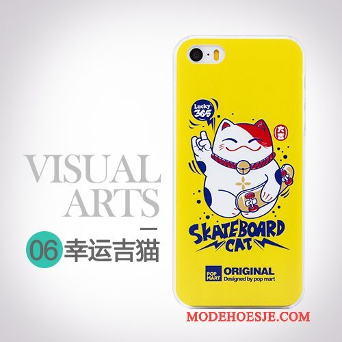 Hoesje iPhone 5/5s Kleur Persoonlijk Mooie, Hoes iPhone 5/5s Spotprent Telefoon