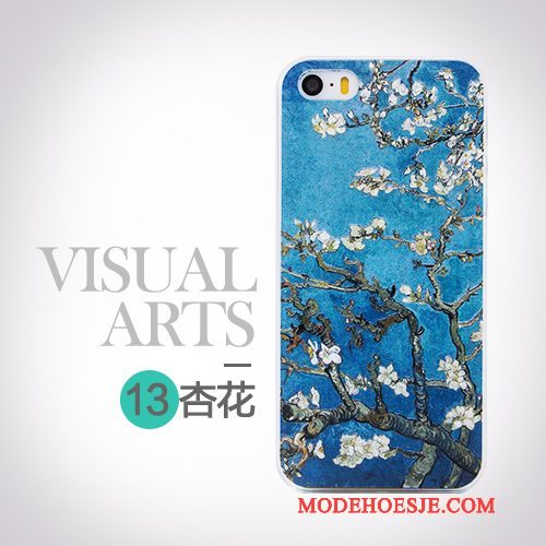 Hoesje iPhone 5/5s Kleur Persoonlijk Mooie, Hoes iPhone 5/5s Spotprent Telefoon