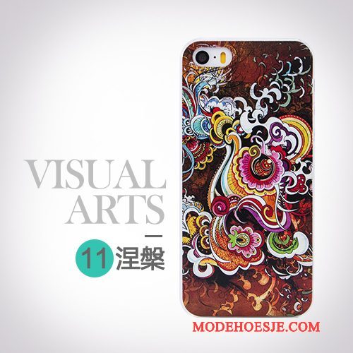 Hoesje iPhone 5/5s Kleur Persoonlijk Mooie, Hoes iPhone 5/5s Spotprent Telefoon