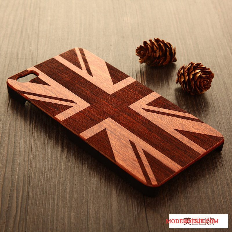 Hoesje iPhone 5/5s Scheppend Geel Pas, Hoes iPhone 5/5s Hout Hard Persoonlijk