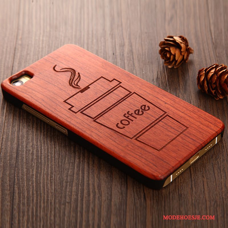 Hoesje iPhone 5/5s Scheppend Geel Pas, Hoes iPhone 5/5s Hout Hard Persoonlijk