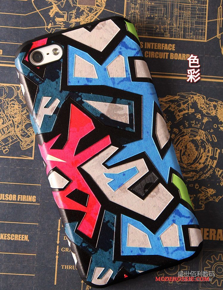 Hoesje iPhone 5/5s Scheppend Telefoon Trend, Hoes iPhone 5/5s Bescherming Anti-fall