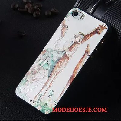 Hoesje iPhone 5/5s Siliconen Anti-falltelefoon, Hoes iPhone 5/5s Zacht Doorzichtig