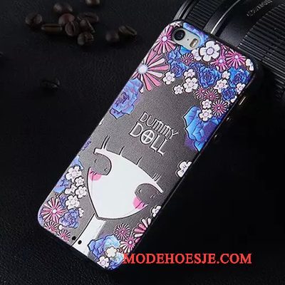 Hoesje iPhone 5/5s Siliconen Anti-falltelefoon, Hoes iPhone 5/5s Zacht Doorzichtig