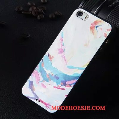 Hoesje iPhone 5/5s Siliconen Anti-falltelefoon, Hoes iPhone 5/5s Zacht Doorzichtig