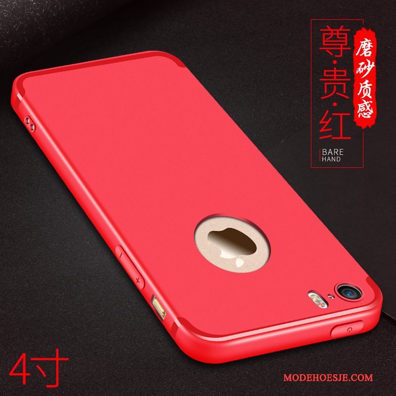 Hoesje iPhone 5/5s Siliconen Dragon Patroon Dun, Hoes iPhone 5/5s Zacht Schrobbentelefoon