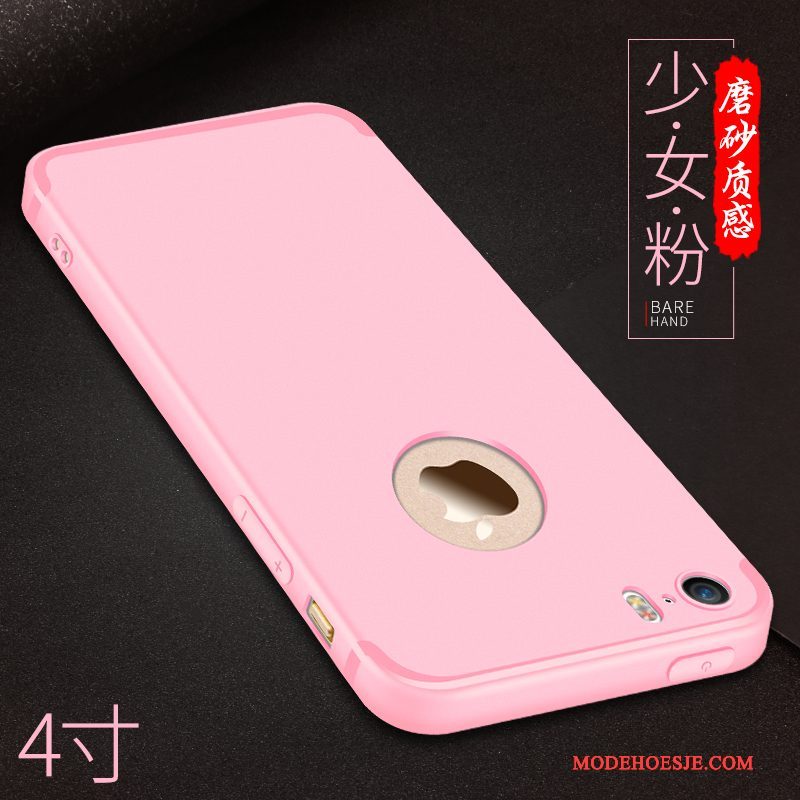 Hoesje iPhone 5/5s Siliconen Dragon Patroon Dun, Hoes iPhone 5/5s Zacht Schrobbentelefoon