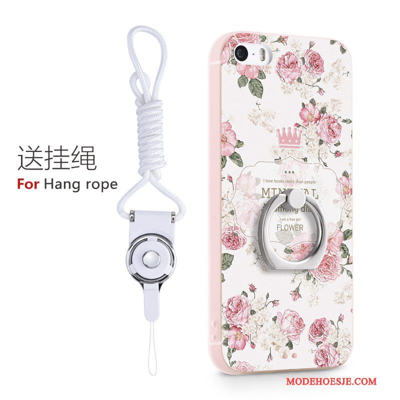 Hoesje iPhone 5/5s Spotprent Trend Mooie, Hoes iPhone 5/5s Siliconen Blauwtelefoon