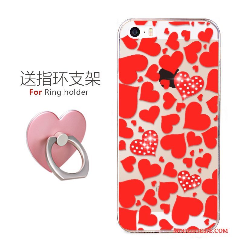 Hoesje iPhone 5/5s Spotprent Trend Mooie, Hoes iPhone 5/5s Siliconen Super Schattig Eenvoudige