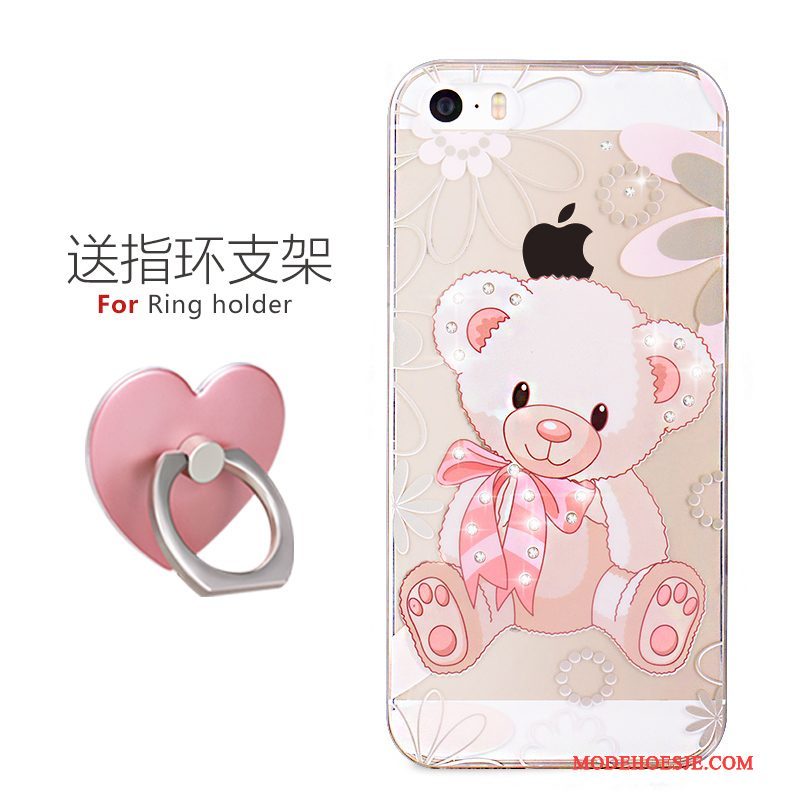 Hoesje iPhone 5/5s Spotprent Trend Mooie, Hoes iPhone 5/5s Siliconen Super Schattig Eenvoudige