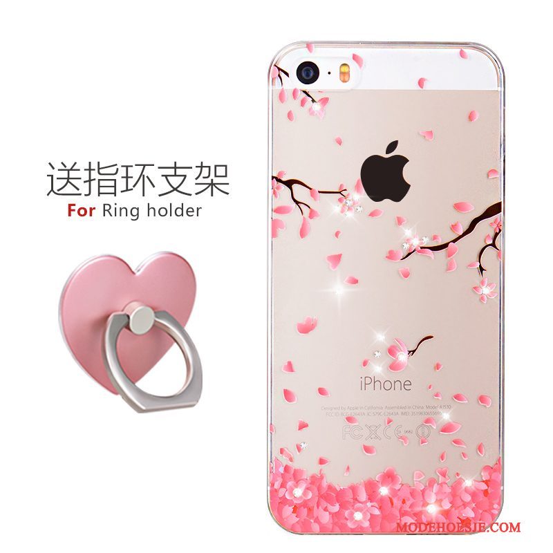 Hoesje iPhone 5/5s Spotprent Trend Mooie, Hoes iPhone 5/5s Siliconen Super Schattig Eenvoudige