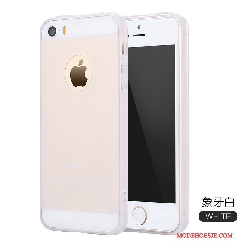 Hoesje iPhone 5/5s Zacht Anti-fall Roze, Hoes iPhone 5/5s Bescherming Trend Eenvoudige
