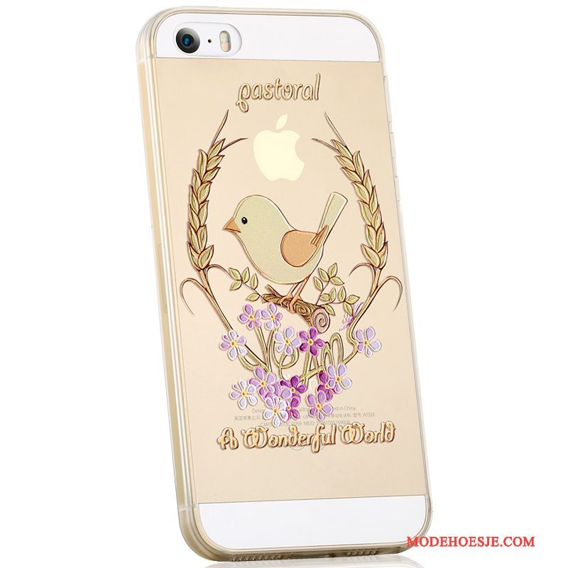 Hoesje iPhone 5/5s Zacht Anti-falltelefoon, Hoes iPhone 5/5s Siliconen Mooie Trend