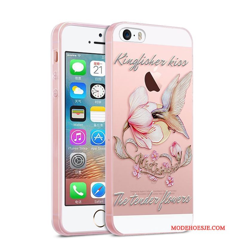 Hoesje iPhone 5/5s Zacht Anti-falltelefoon, Hoes iPhone 5/5s Siliconen Mooie Trend