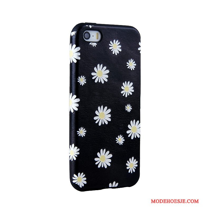 Hoesje iPhone 5/5s Zacht Blauw Trend, Hoes iPhone 5/5s Geschilderd Telefoon