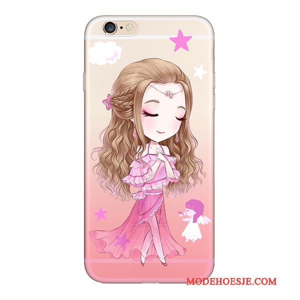 Hoesje iPhone 5/5s Zacht Rozetelefoon, Hoes iPhone 5/5s Siliconen Hanger