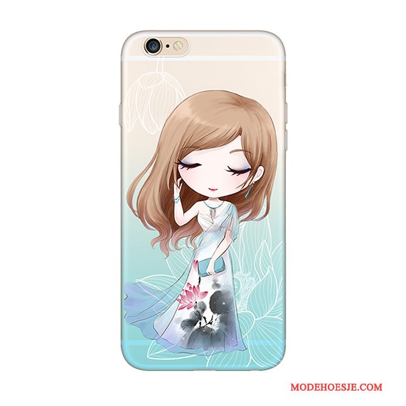 Hoesje iPhone 5/5s Zacht Rozetelefoon, Hoes iPhone 5/5s Siliconen Hanger