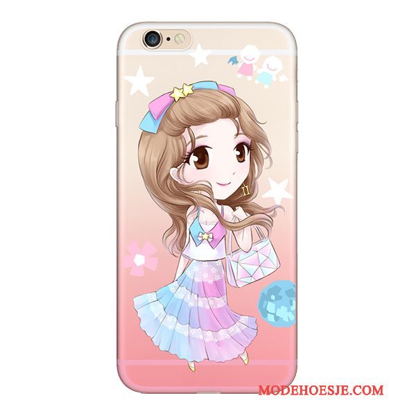 Hoesje iPhone 5/5s Zacht Rozetelefoon, Hoes iPhone 5/5s Siliconen Hanger