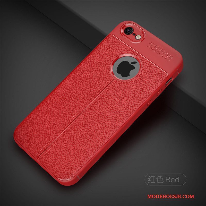 Hoesje iPhone 5/5s Zacht Schrobbentelefoon, Hoes iPhone 5/5s Zakken Trend Rood