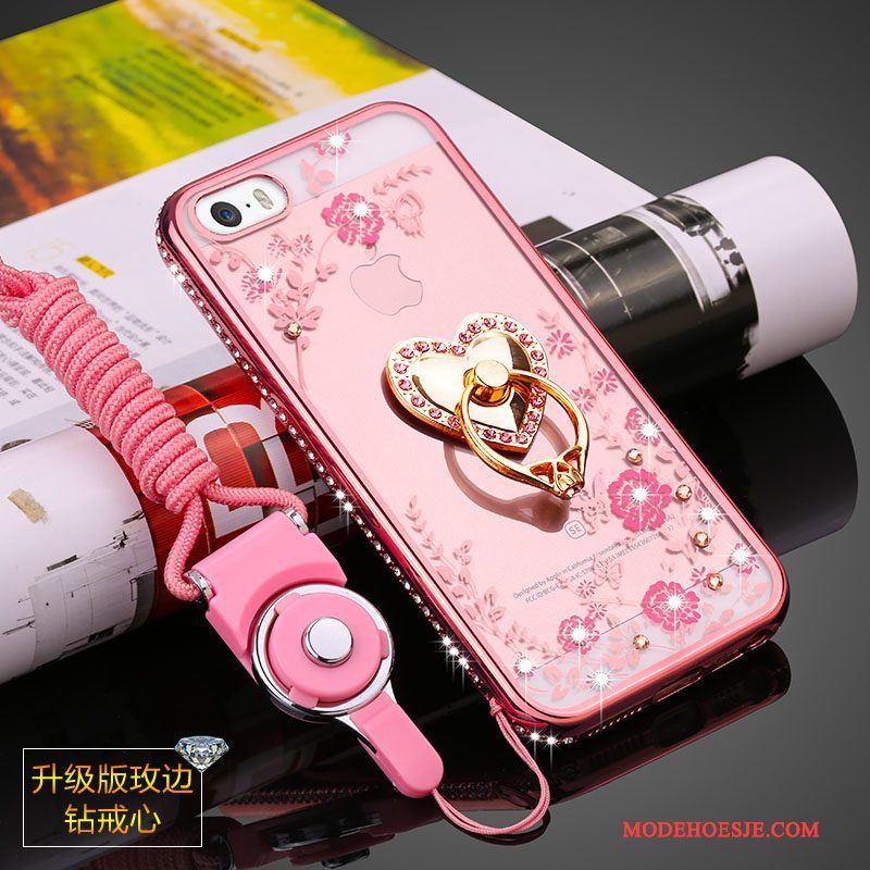 Hoesje iPhone 5/5s Zacht Telefoon Anti-fall, Hoes iPhone 5/5s Siliconen Doorzichtig Trend