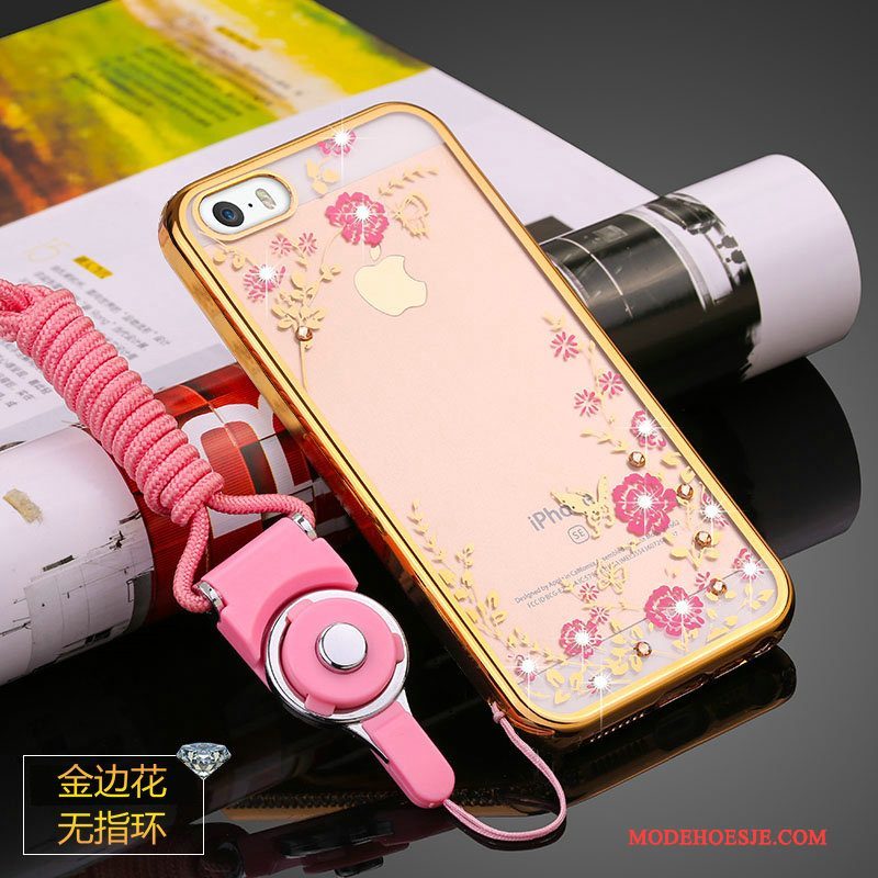 Hoesje iPhone 5/5s Zacht Telefoon Anti-fall, Hoes iPhone 5/5s Siliconen Doorzichtig Trend