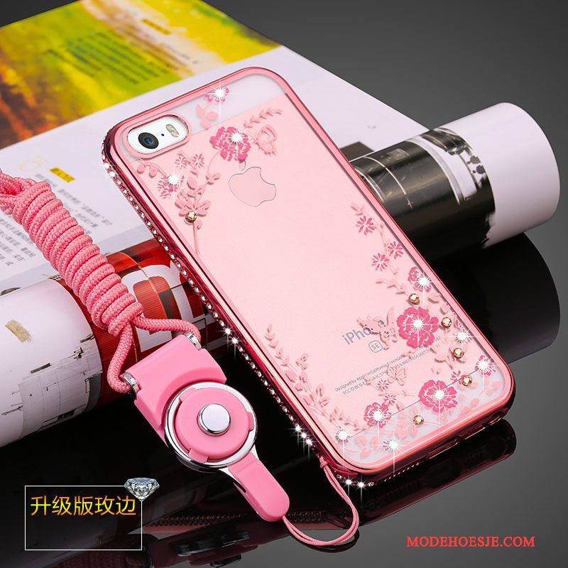 Hoesje iPhone 5/5s Zacht Telefoon Anti-fall, Hoes iPhone 5/5s Siliconen Doorzichtig Trend