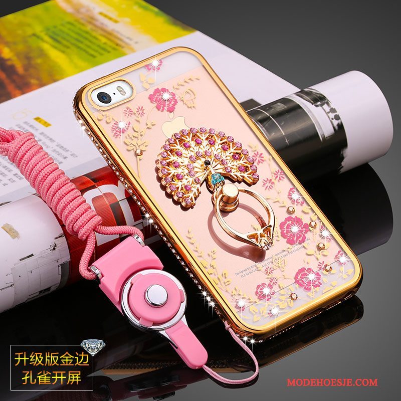 Hoesje iPhone 5/5s Zacht Telefoon Anti-fall, Hoes iPhone 5/5s Siliconen Doorzichtig Trend