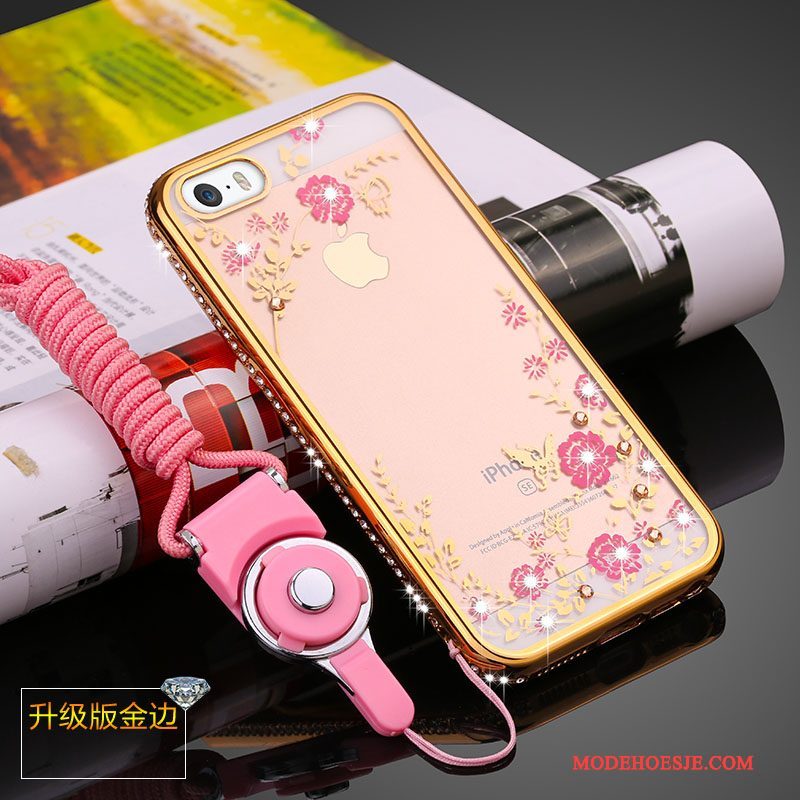 Hoesje iPhone 5/5s Zacht Telefoon Anti-fall, Hoes iPhone 5/5s Siliconen Doorzichtig Trend