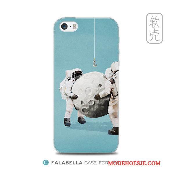 Hoesje iPhone 5/5s Zacht Telefoon Blauw, Hoes iPhone 5/5s Bescherming Accessoires Omlijsting