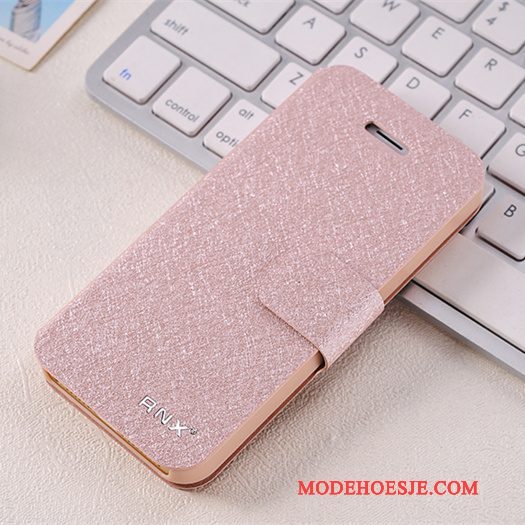 Hoesje iPhone 5/5s Zakken Duntelefoon, Hoes iPhone 5/5s Leer Rood Anti-fall