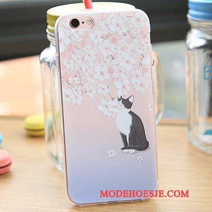 Hoesje iPhone 5/5s Zakken Telefoon Geel, Hoes iPhone 5/5s Zacht Hanger