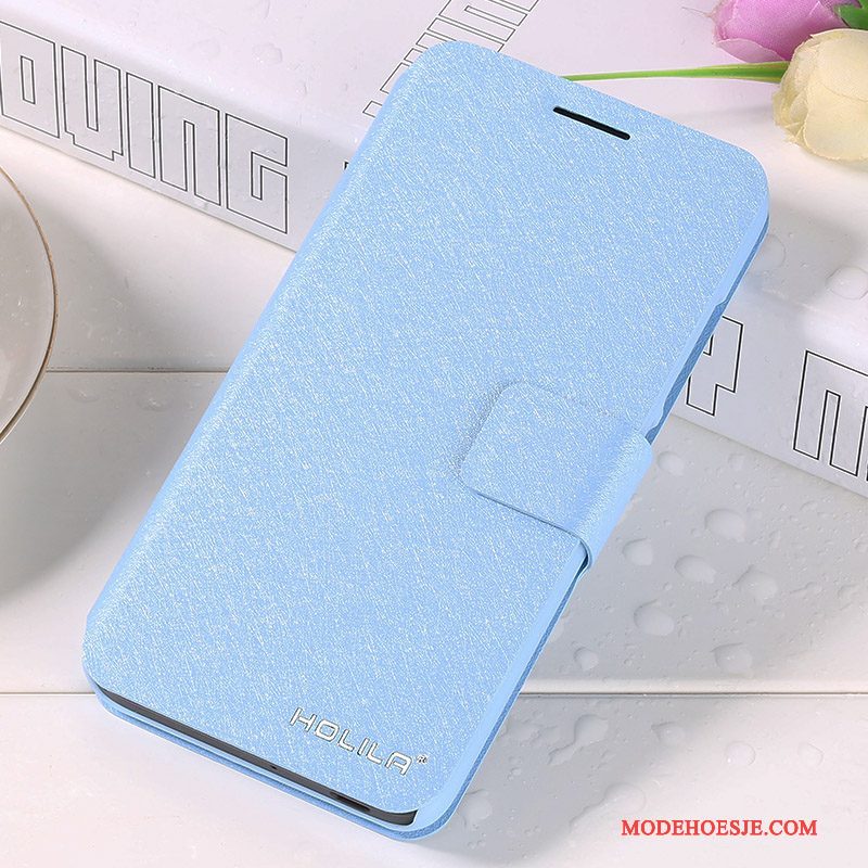 Hoesje iPhone 5c Folio Telefoon Blauw, Hoes iPhone 5c Leer