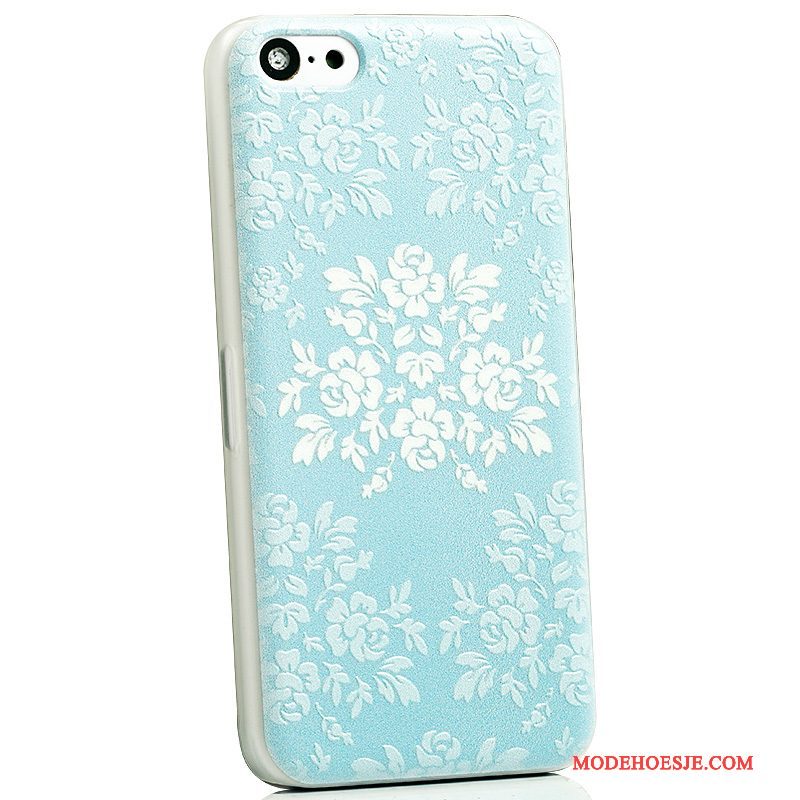 Hoesje iPhone 5c Kleur Schrobben Achterklep, Hoes iPhone 5c Spotprent Anti-fall Dun