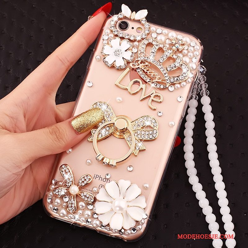 Hoesje iPhone 5c Scheppend Ring Hanger, Hoes iPhone 5c Bescherming Rozetelefoon