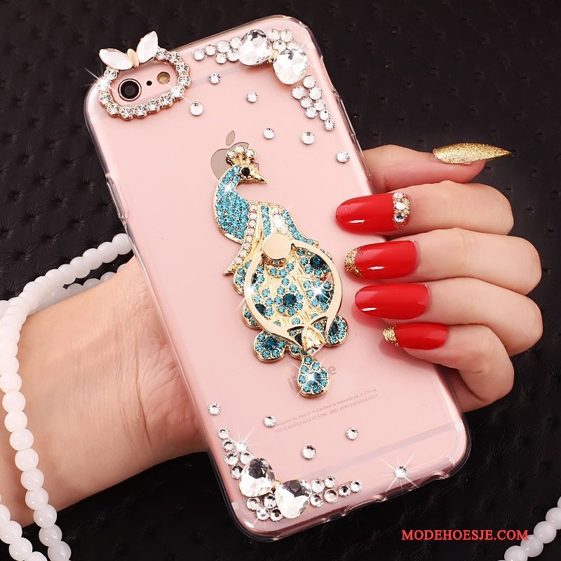 Hoesje iPhone 5c Scheppend Ring Hanger, Hoes iPhone 5c Bescherming Rozetelefoon