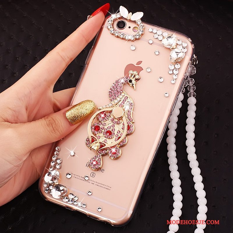 Hoesje iPhone 5c Scheppend Ring Hanger, Hoes iPhone 5c Bescherming Rozetelefoon