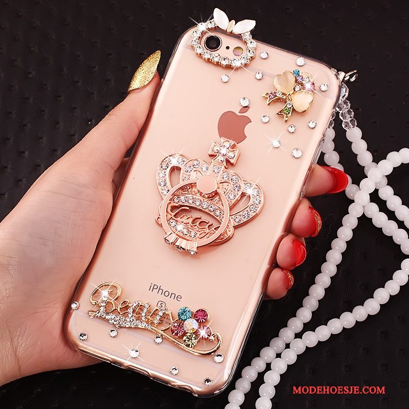 Hoesje iPhone 5c Scheppend Ring Hanger, Hoes iPhone 5c Bescherming Rozetelefoon