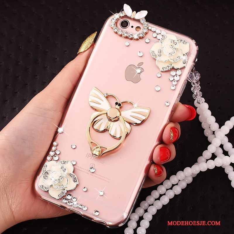 Hoesje iPhone 5c Scheppend Ring Hanger, Hoes iPhone 5c Bescherming Rozetelefoon