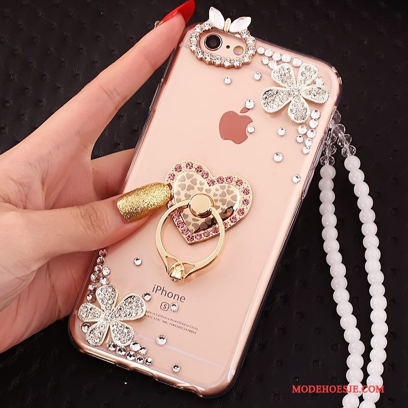 Hoesje iPhone 5c Scheppend Ring Hanger, Hoes iPhone 5c Bescherming Rozetelefoon