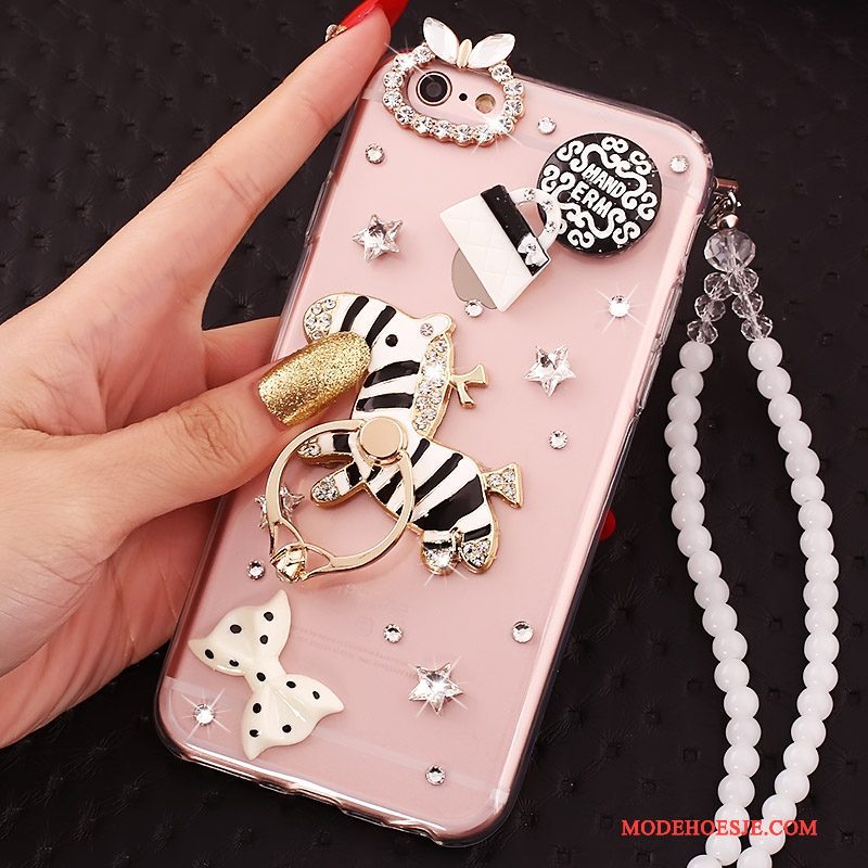 Hoesje iPhone 5c Scheppend Ring Hanger, Hoes iPhone 5c Bescherming Rozetelefoon