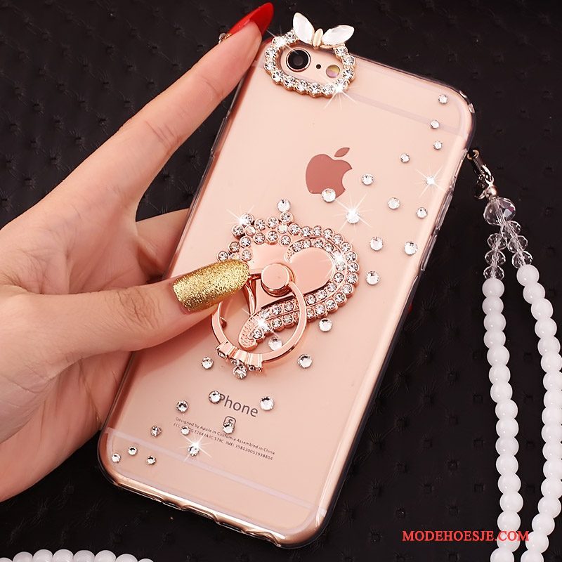 Hoesje iPhone 5c Scheppend Ring Hanger, Hoes iPhone 5c Bescherming Rozetelefoon