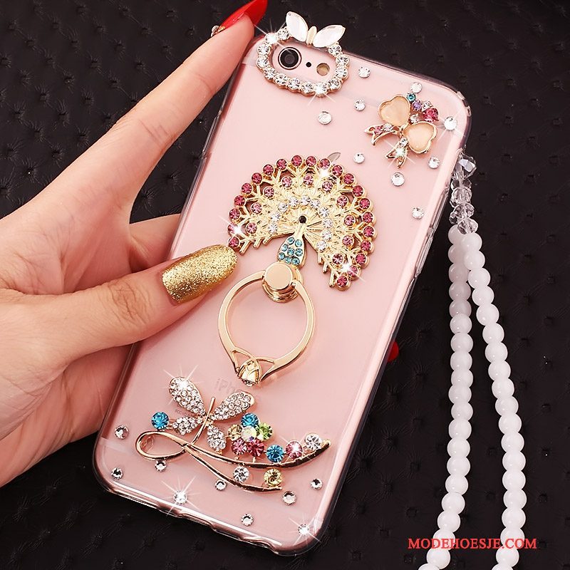 Hoesje iPhone 5c Scheppend Ring Hanger, Hoes iPhone 5c Bescherming Rozetelefoon