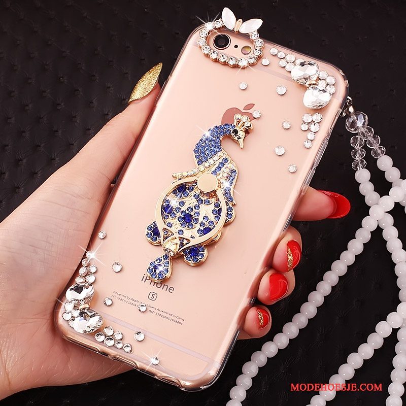 Hoesje iPhone 5c Scheppend Ring Hanger, Hoes iPhone 5c Bescherming Rozetelefoon